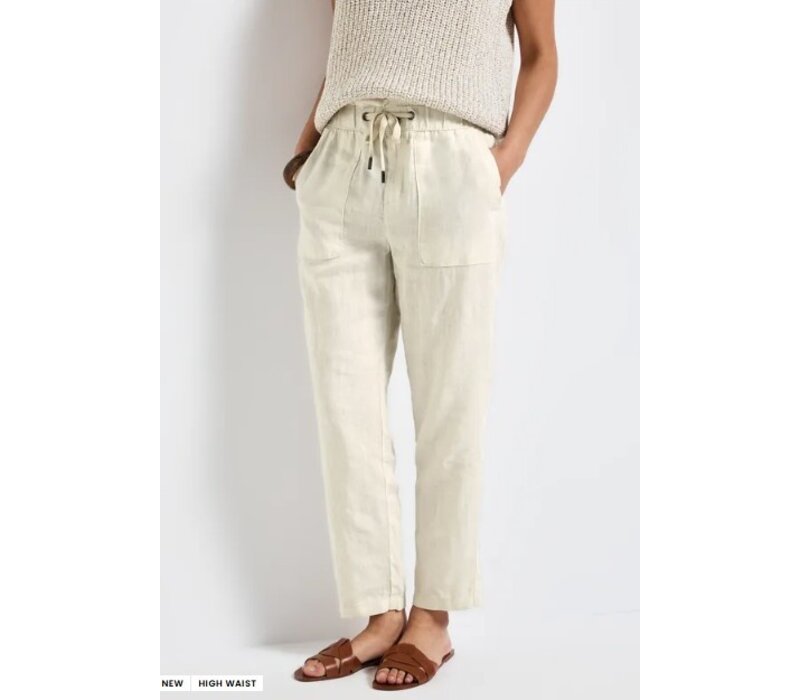 Street One Paperbag High Waist Slim Leg Moonstone Sand