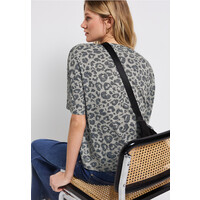 Street One Printed Burn Dessin Shirt Coastal Beige