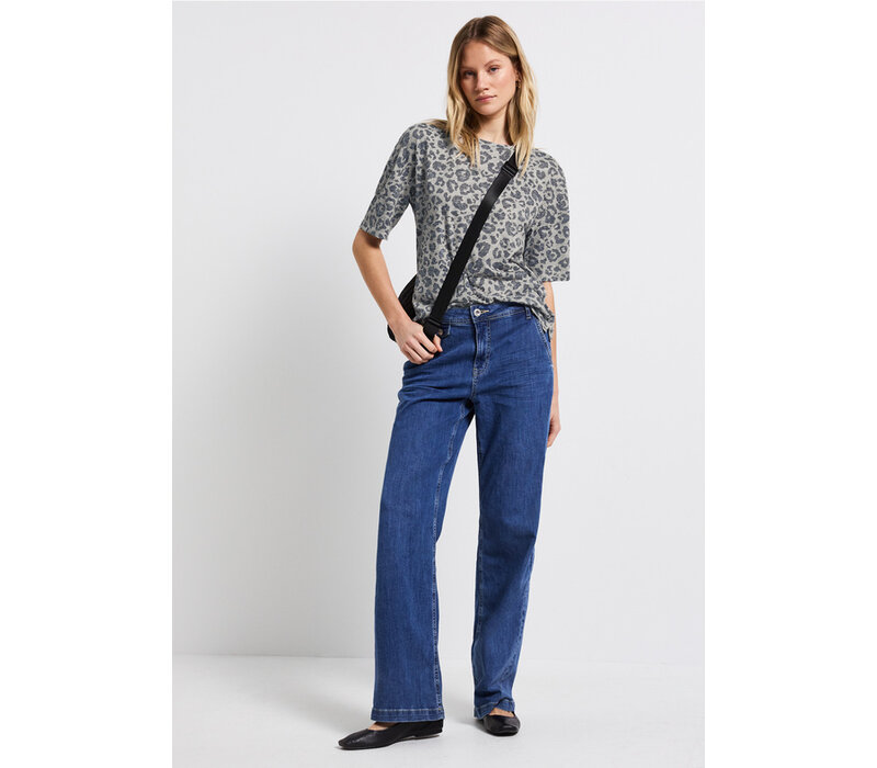 Street One Printed Burn Dessin Shirt Coastal Beige