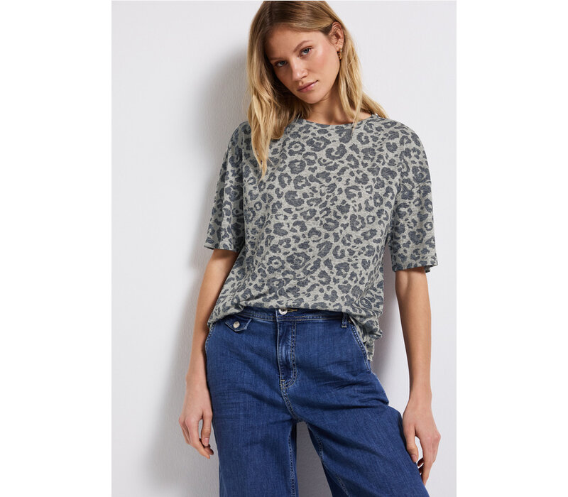 Street One Printed Burn Dessin Shirt Coastal Beige