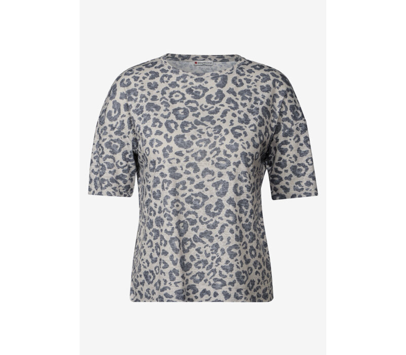 Street One Printed Burn Dessin Shirt Coastal Beige