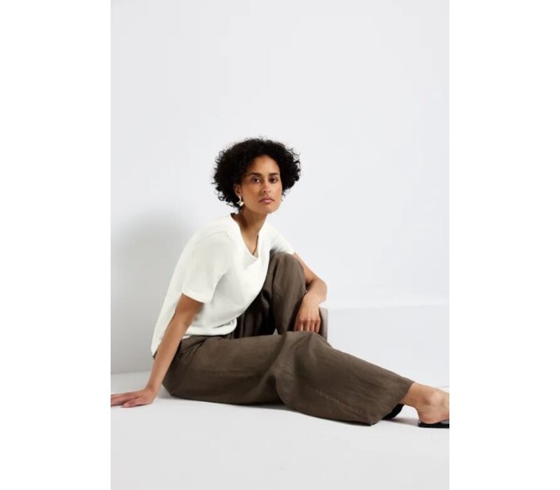 Street One Knit Look Shirt Off White