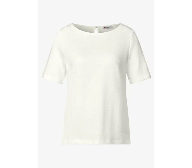 Street One Knit Look Shirt Off White
