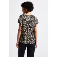 Street One Shirtblouse with Splitneck Black