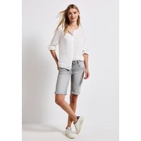 Street One Jane  Mid Waist  Bermuda Light Grey Washed
