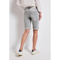 Street One Jane  Mid Waist  Bermuda Light Grey Washed