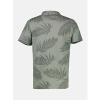Lerros T-Shirt Serafino Tinted Grey