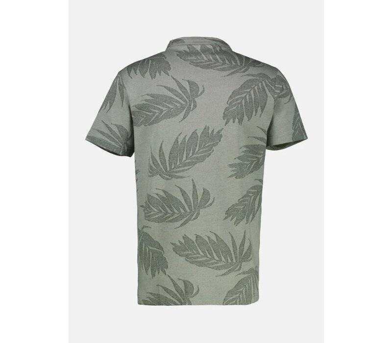 Lerros T-Shirt Serafino Tinted Grey