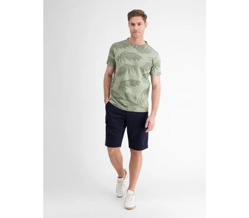 Lerros T-Shirt Serafino Tinted Grey