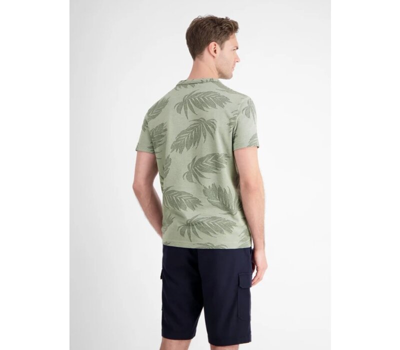 Lerros T-Shirt Serafino Tinted Grey