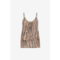 Geisha Singlet Spaghetti Camel