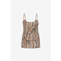 Geisha Singlet Spaghetti Camel