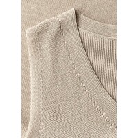 Street One Knitted Rib Top Moonstone Sand