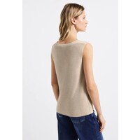 Street One Knitted Rib Top Moonstone Sand