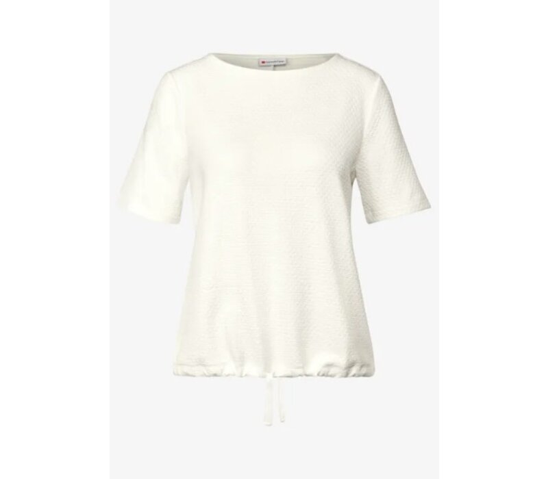Street One Cosy Structure Shirt Off White
