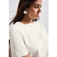 Street One Cosy Structure Shirt Off White