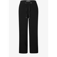 Street One Emee High Waist Wide Leg Black