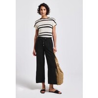 Street One Emee High Waist Wide Leg Black
