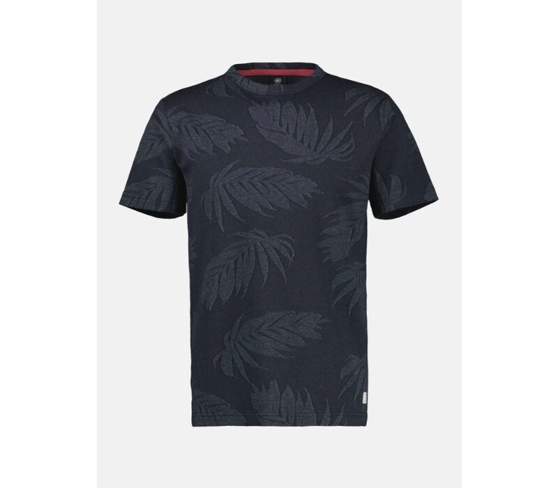 Lerros T-Shirt Serafino Classic Navy