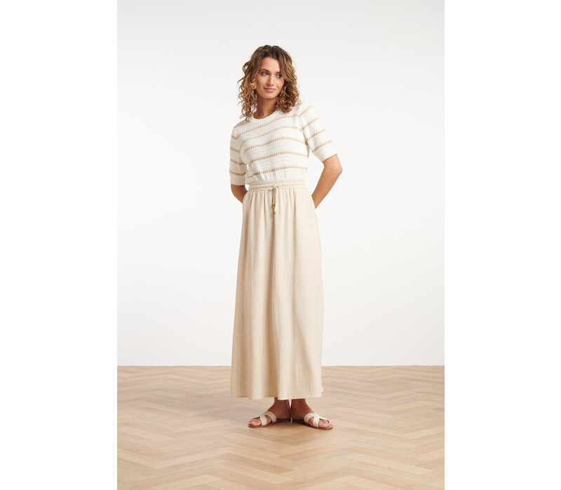 Smashed Lemon Knit Top Off White Sand