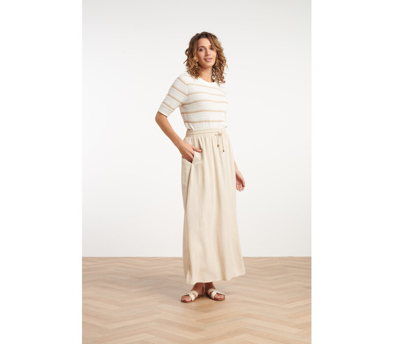 Smashed Lemon Knit Top Off White Sand