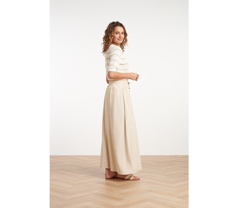 Smashed Lemon Knit Top Off White Sand