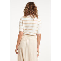 Smashed Lemon Knit Top Off White Sand