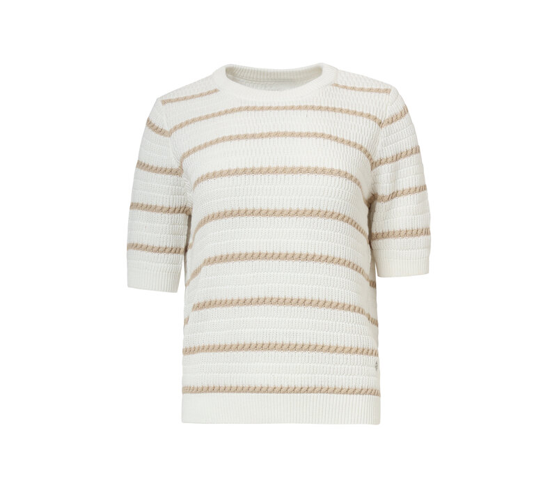 Smashed Lemon Knit Top Off White Sand