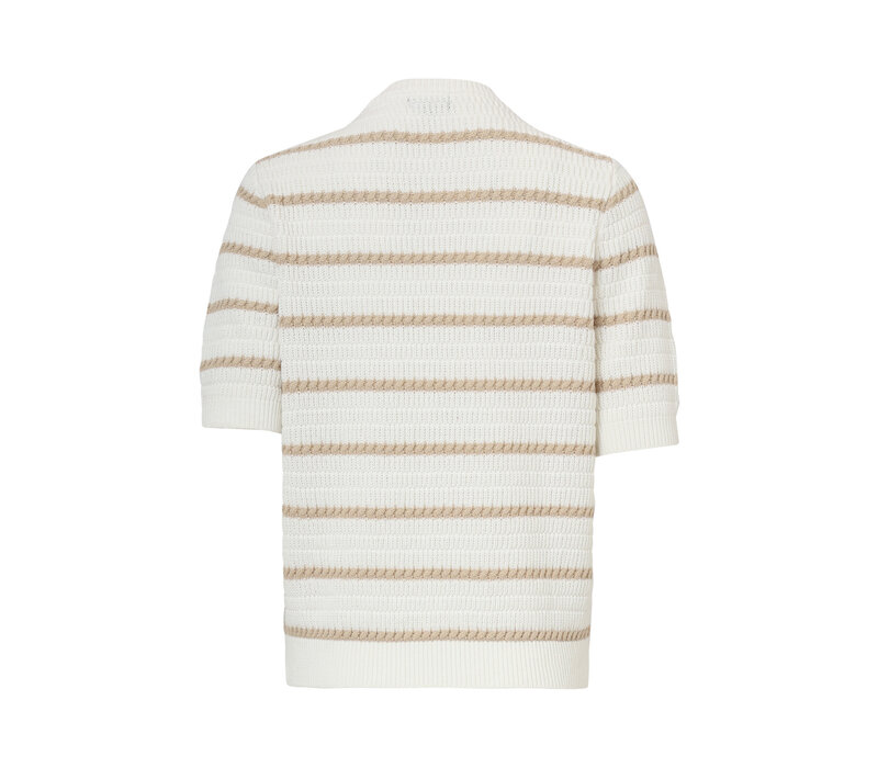 Smashed Lemon Knit Top Off White Sand