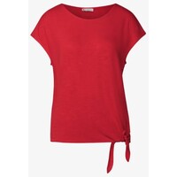 Street One Jersey Shirt with Knot Glory Red