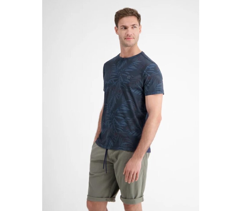 Lerros T-Shirt Serafino Classic Navy