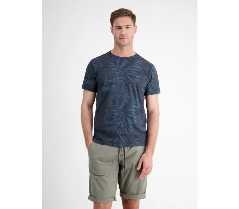 Lerros T-Shirt Serafino Classic Navy