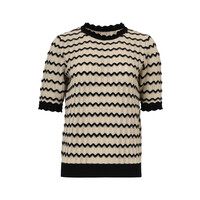 Smashed Lemon Knit Off White Black