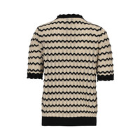 Smashed Lemon Knit Off White Black