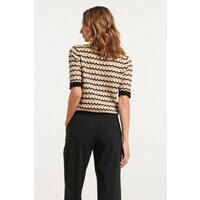 Smashed Lemon Knit Off White Black