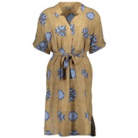 Geisha Dress Camel Blue