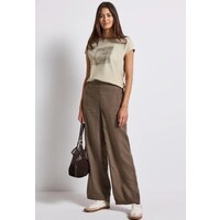 Street One Washed Shirt Stud Wording Coastal Beige