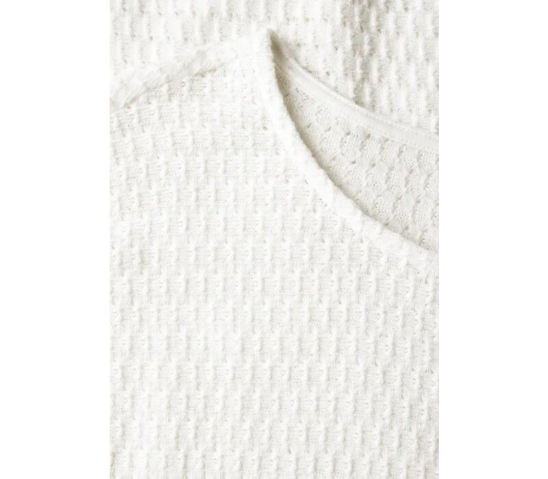 Street One Structure Shirt Off White