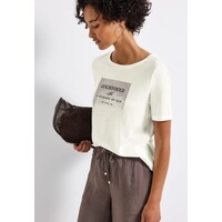 Street One Shiny Partprint Shirt Off White