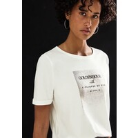 Street One Shiny Partprint Shirt Off White