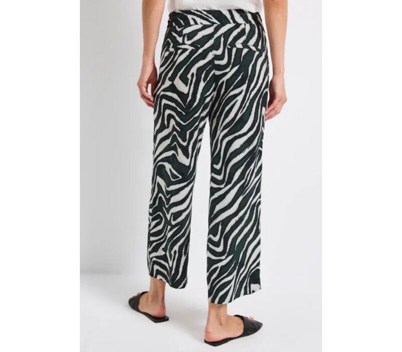 Street One Emee High Waist Wide Leg Pine Grove Green