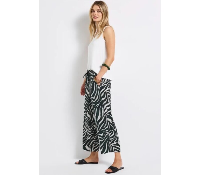 Street One Emee High Waist Wide Leg Pine Grove Green