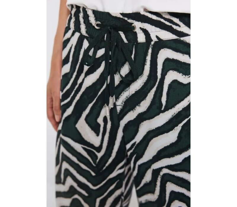 Street One Emee High Waist Wide Leg Pine Grove Green