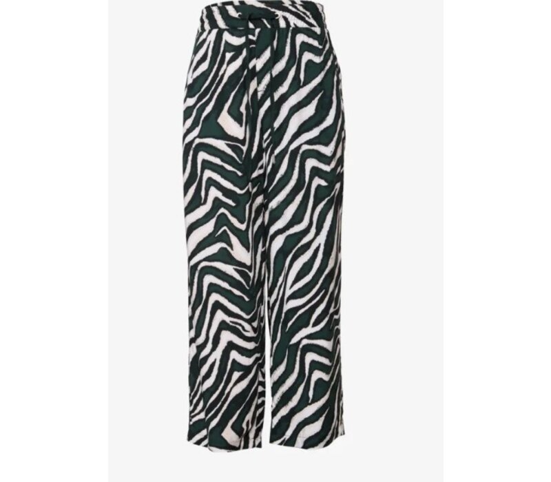 Street One Emee High Waist Wide Leg Pine Grove Green
