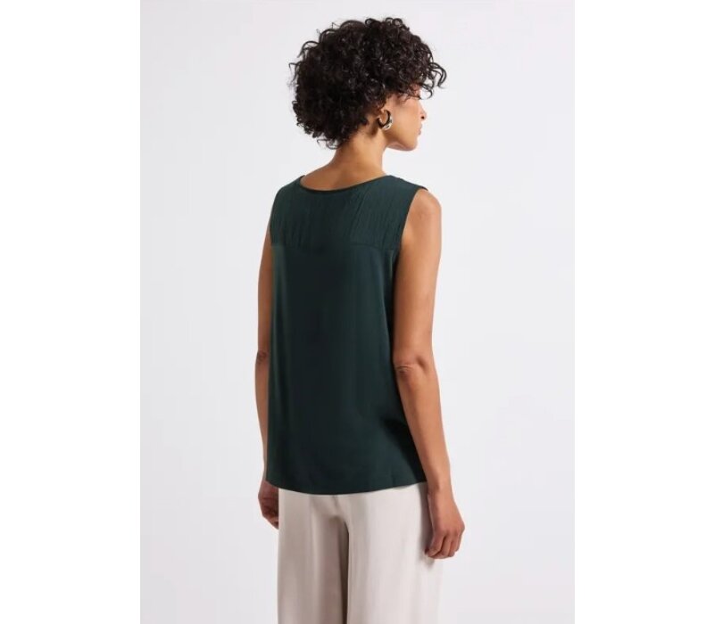 Street One Mat Mix Top Flap Detail Pine Grove Green
