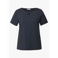 Street One Jersey Shirt Deco Detail Deepwater Blue