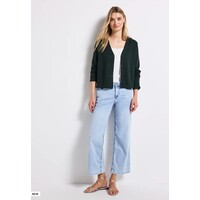 Street One Silk Look Short Jacket Pine Grove Green