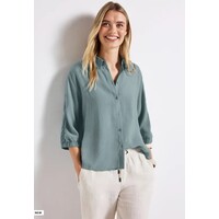Street One Buttoned Shirtcollar Blouse Arona Blue