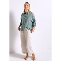 Street One Buttoned Shirtcollar Blouse Arona Blue