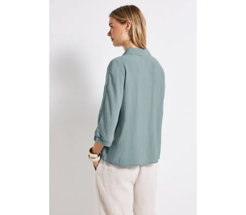 Street One Buttoned Shirtcollar Blouse Arona Blue
